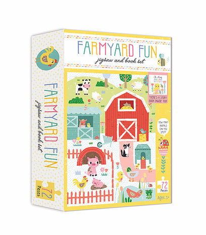 Jigsaw & Book Set - Farmyard Fun