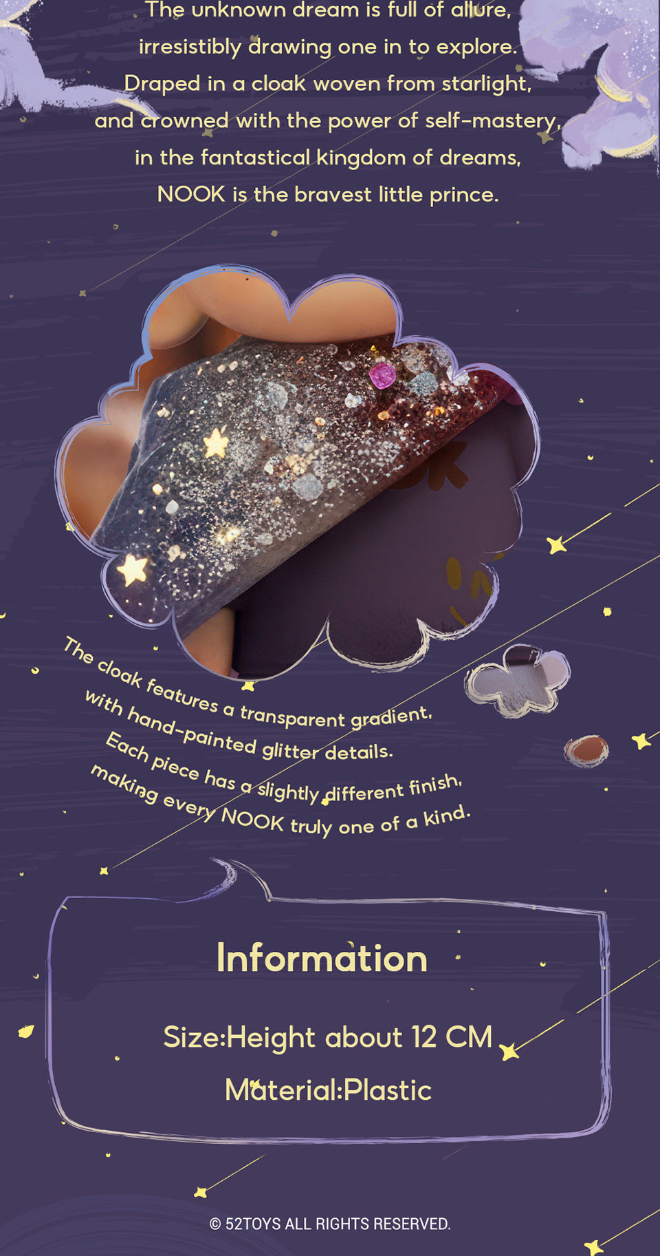 NOOK - DREAM CLOAK 120% LIMITED EDITION - Mô hình Art Toy cao cấp - 52TOYS