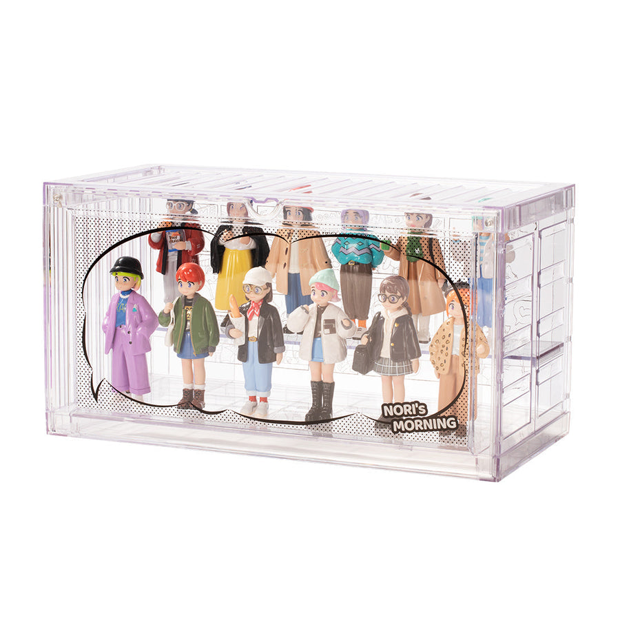 Self-Assembly Display Box Container - Nori's Morning Hộp Trưng Bày Lắp Ghép Pop Mart