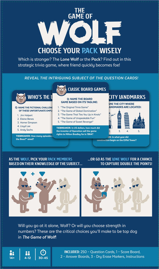 The Game of Wolf Party Game - Board Game Trivia Tiệc Tùng - Asmodee