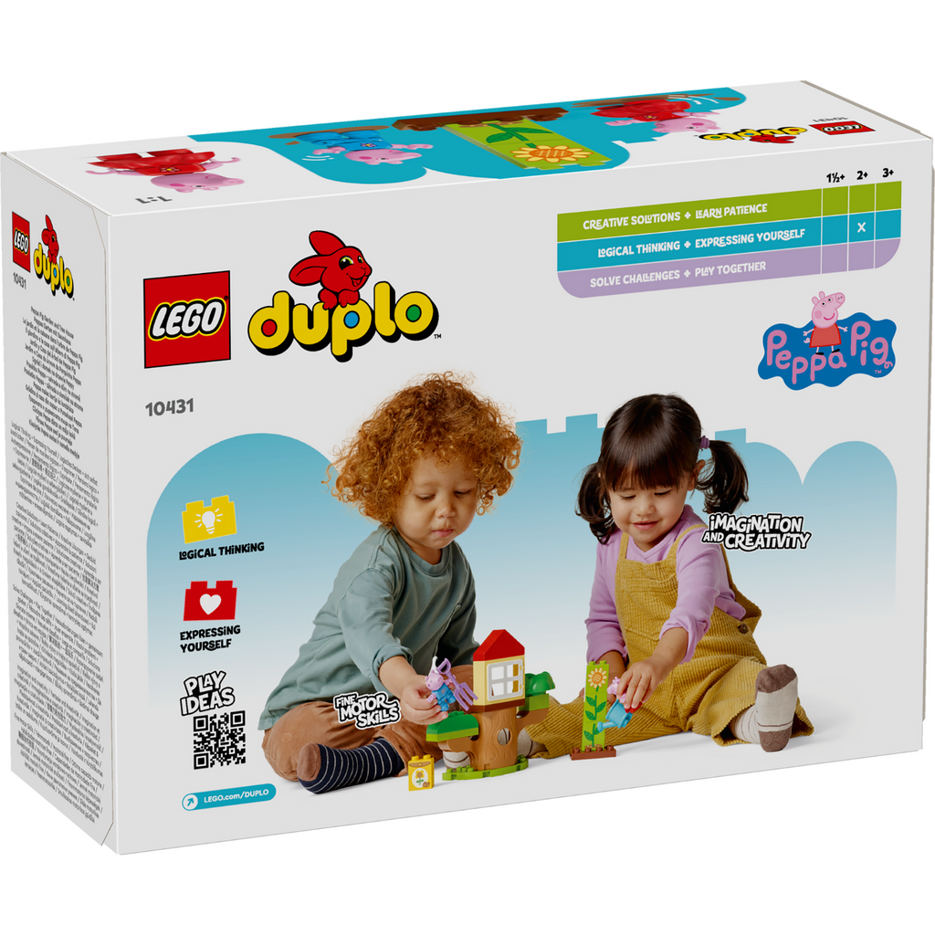 LEGO® DUPLO™ Peppa Pig Garden and Tree House (10431) Đồ Chơi Lắp Ráp Khu Vườn Và Ngôi Nhà Trên Cây LEGO