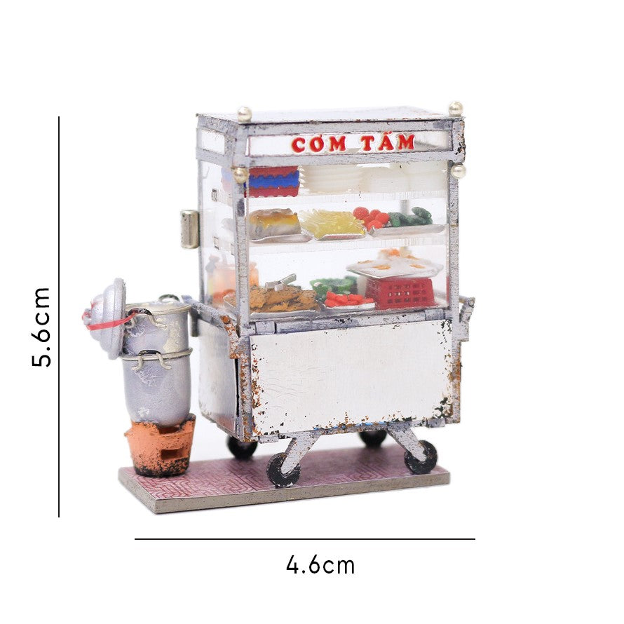 Xe Cơm Tấm - Nam Châm Hít Tủ Lạnh (Mô Hình Thu Nhỏ)