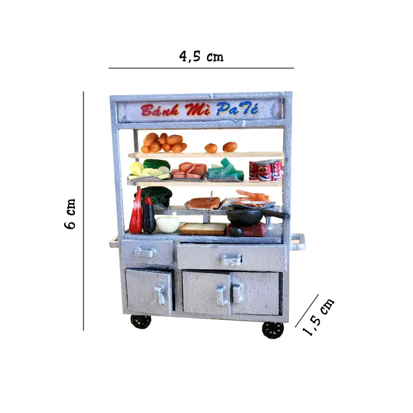 Nam Châm Mô Hình Xe Bánh Mì Việt Nam - BST Little Viet Nam - Góc nhìn khác 3