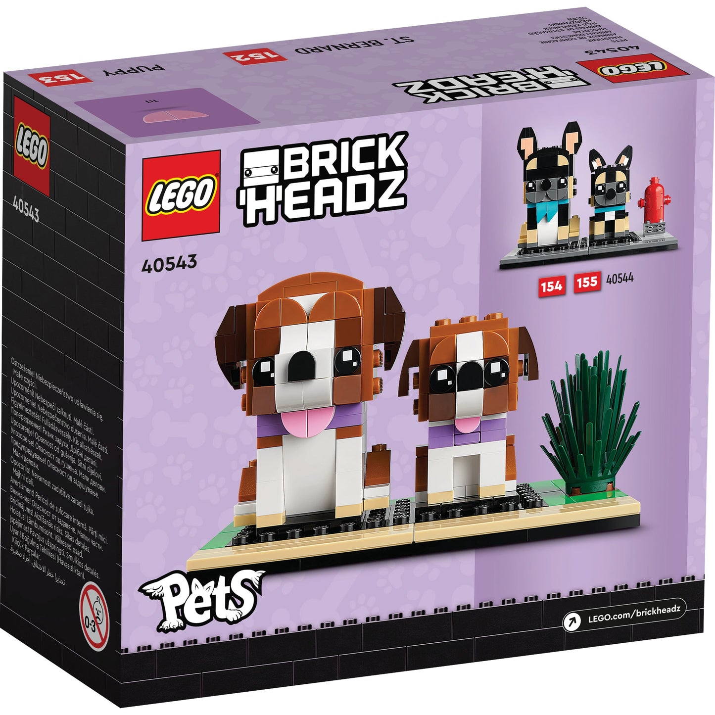 LEGO® BrickHeadz™ St. Bernard - Bộ Lắp Ráp Chó Cứu Hộ LEGO 40543 LEGO - LEGO Sets