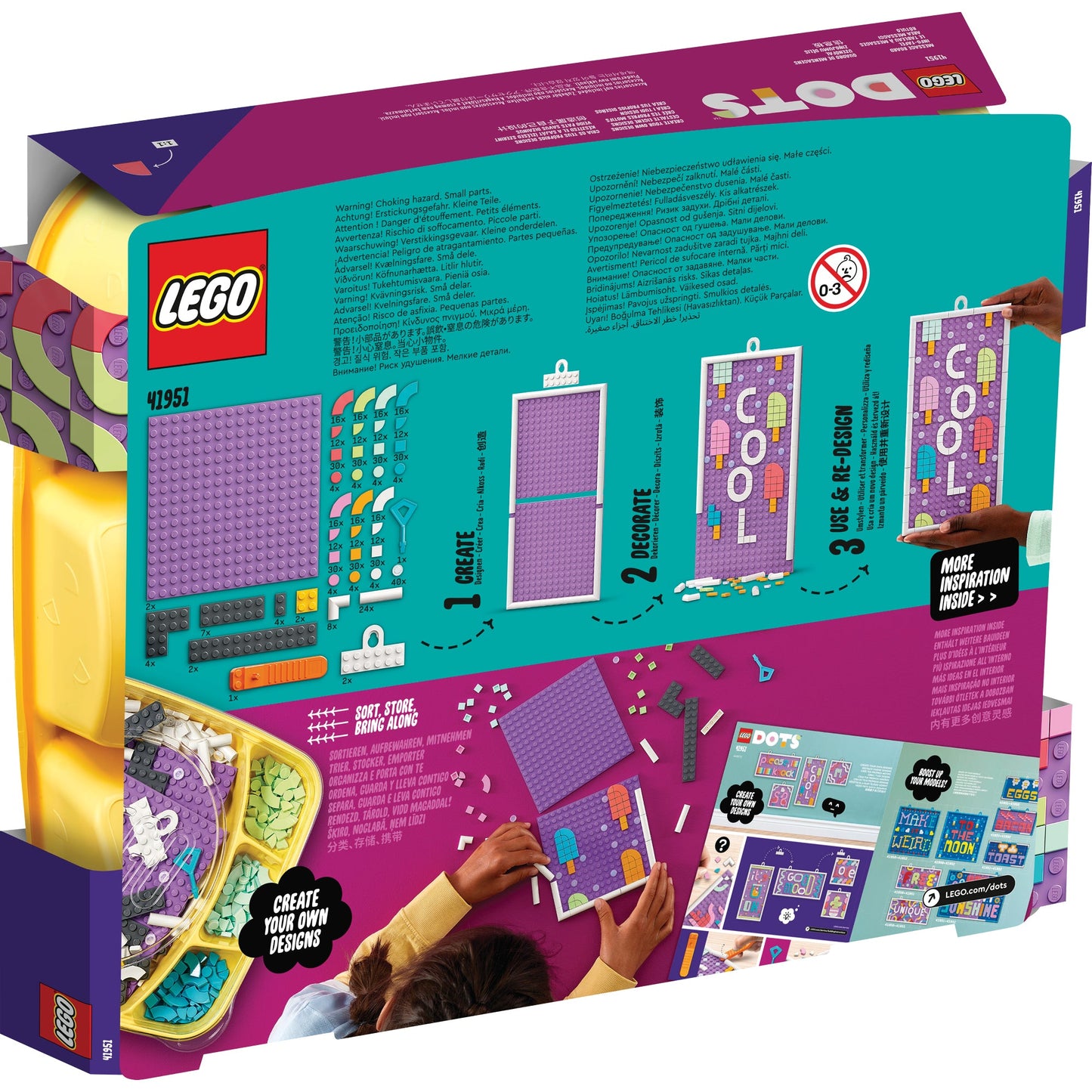 LEGO® DOTS™ Message Board - Bảng Tin Thủ Công Sáng Tạo - LEGO 41951