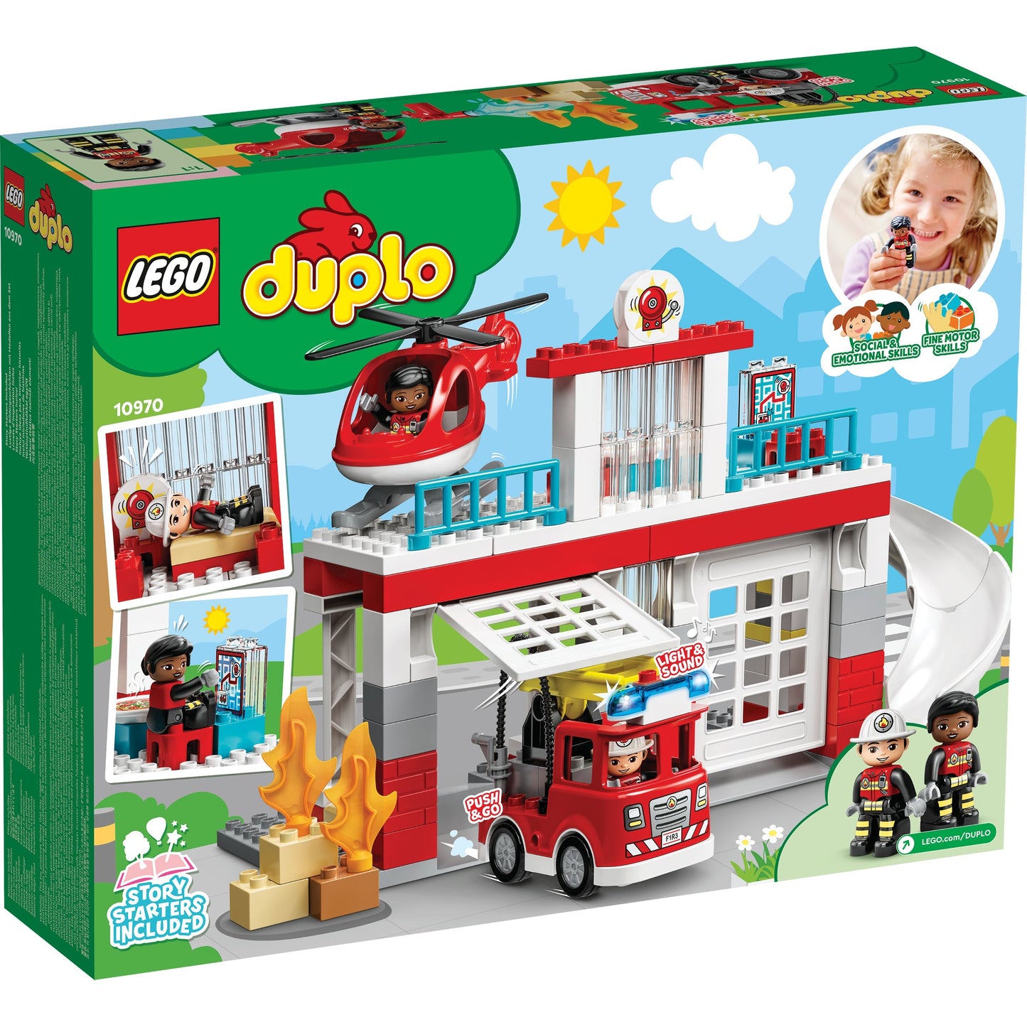 LEGO® DUPLO™ Rescue Fire Station & Helicopter - Trạm Cứu Hỏa & Trực Thăng Cứu Hộ - LEGO 10970