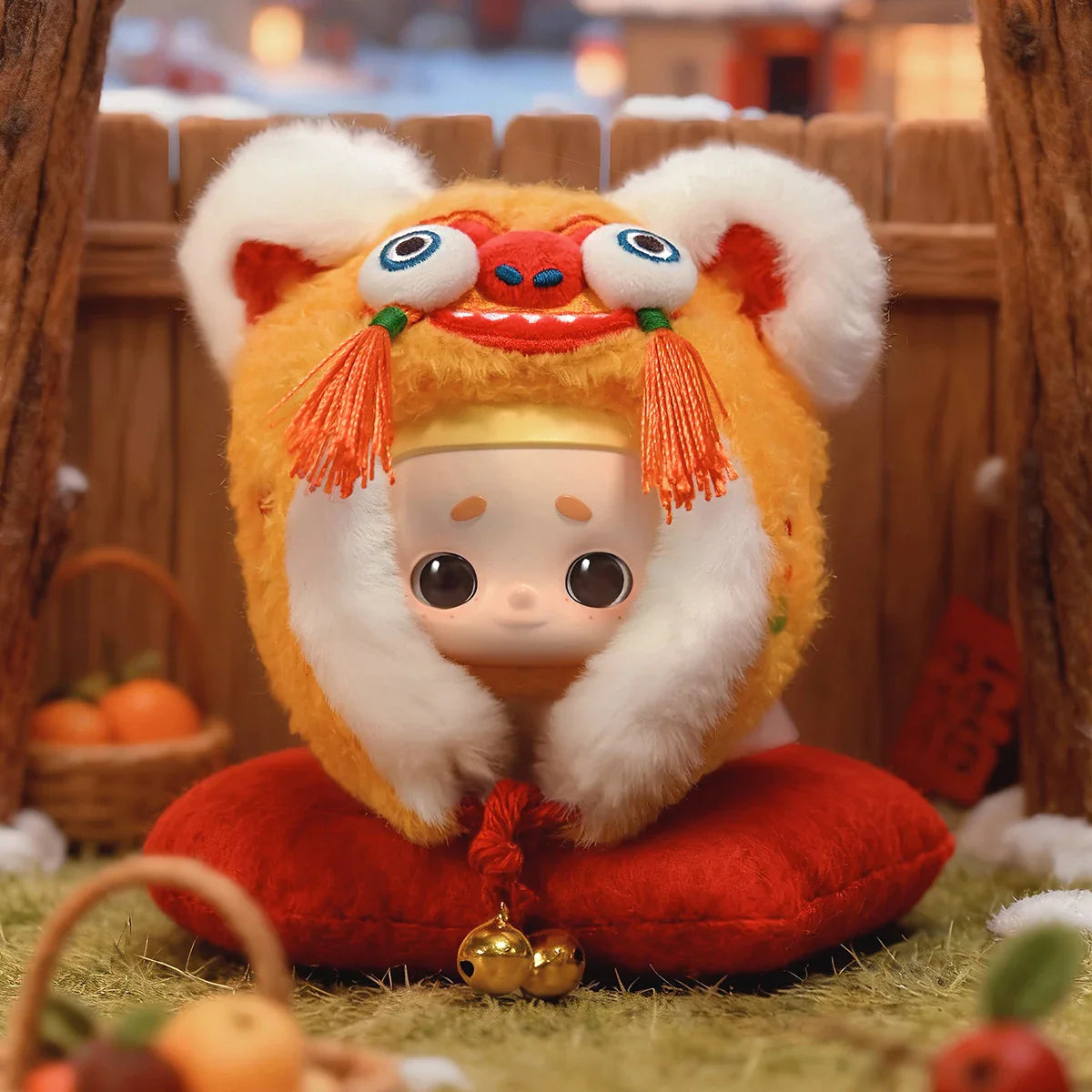 NOOK TIGER-HEAD HAT PLUSH CHARM