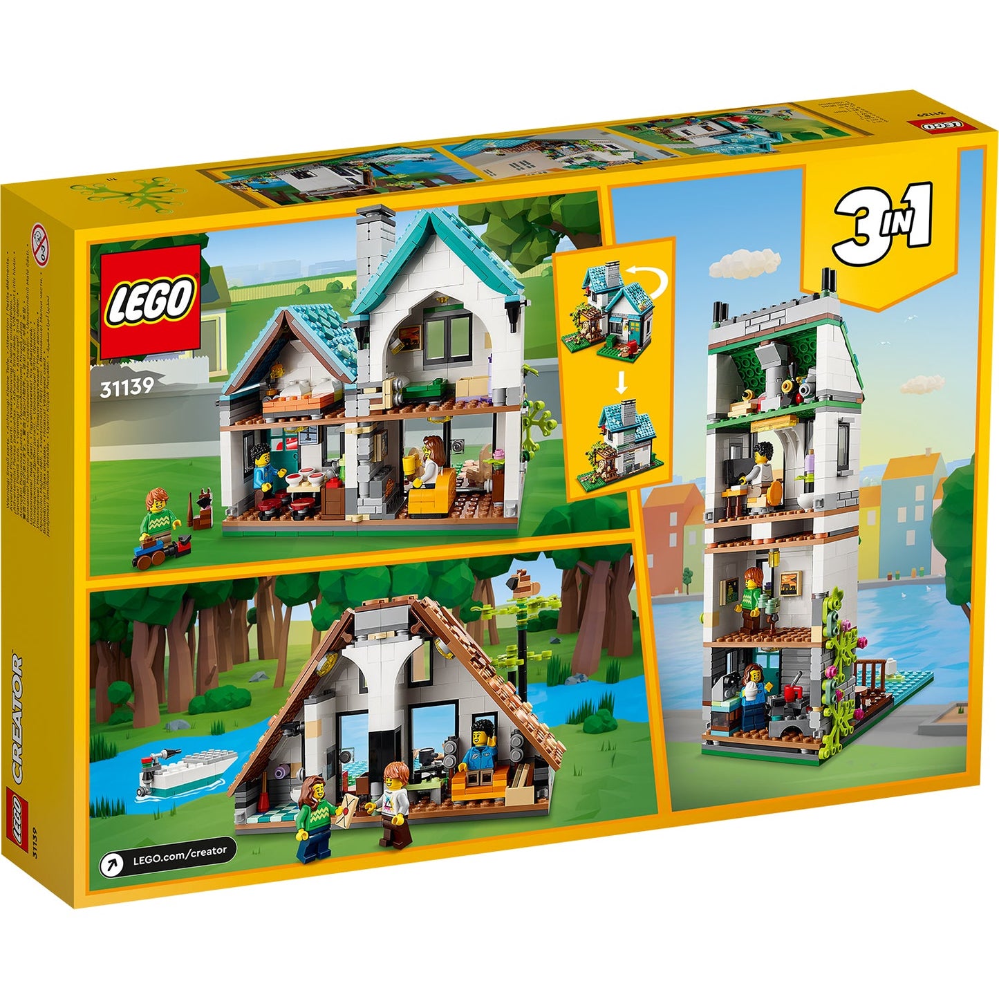 LEGO® Creator 3-in-1 Cozy House - Ngôi Nhà Ấm Cúng 3-Trong-1 - LEGO 31139 LEGO - ảnh 7 - LEGO Set