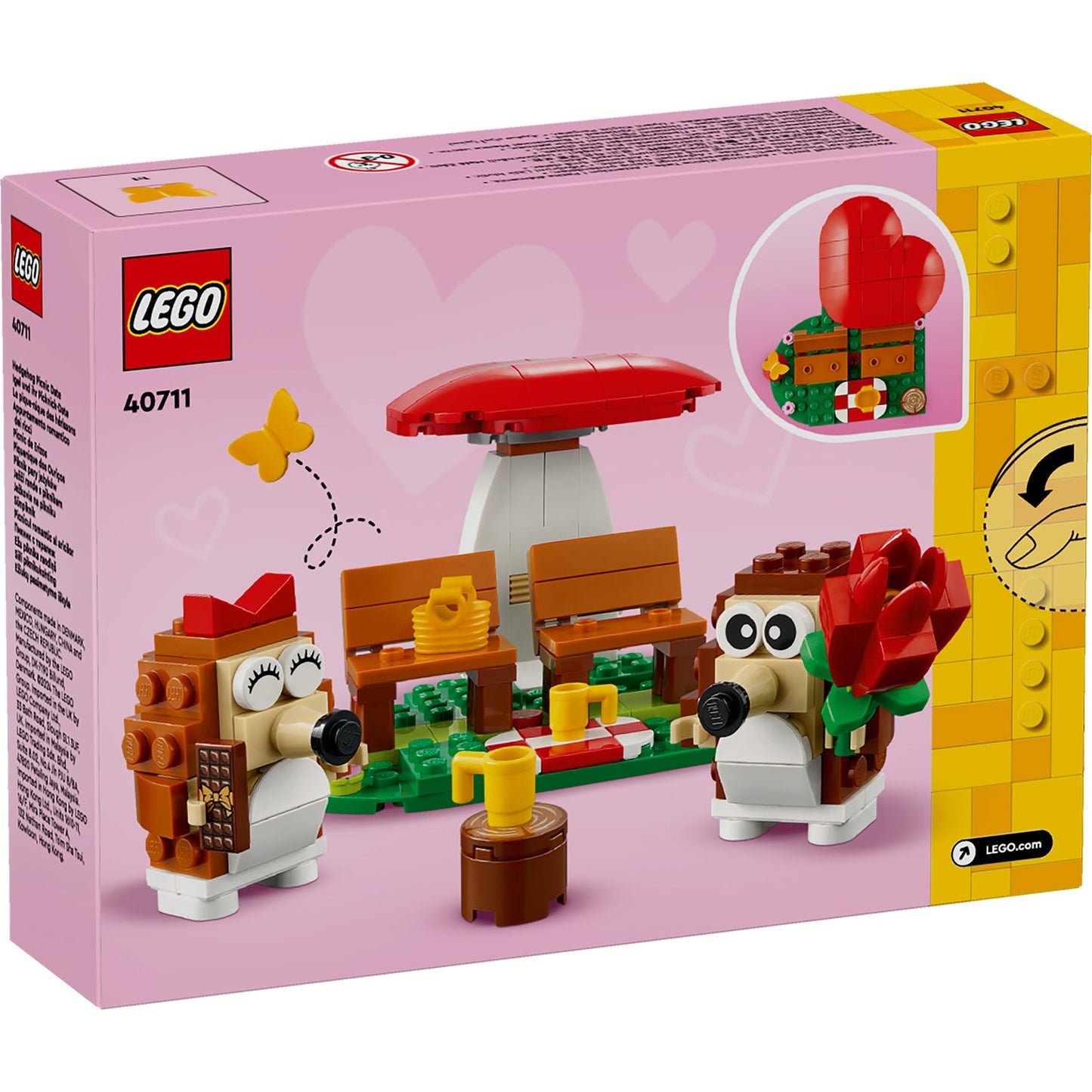 LEGO® Hedgehog Picnic Date - Bộ Lắp Ráp Mô Hình Nhím Đi Dã Ngoại - LEGO 40711