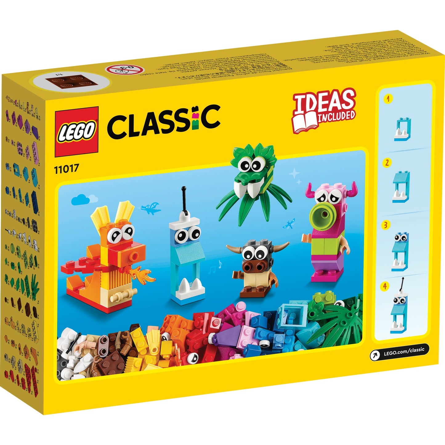LEGO® Classic Creative Monsters - Đồ chơi lắp ráp Quái vật Sáng tạo 140 mảnh - LEGO 11017