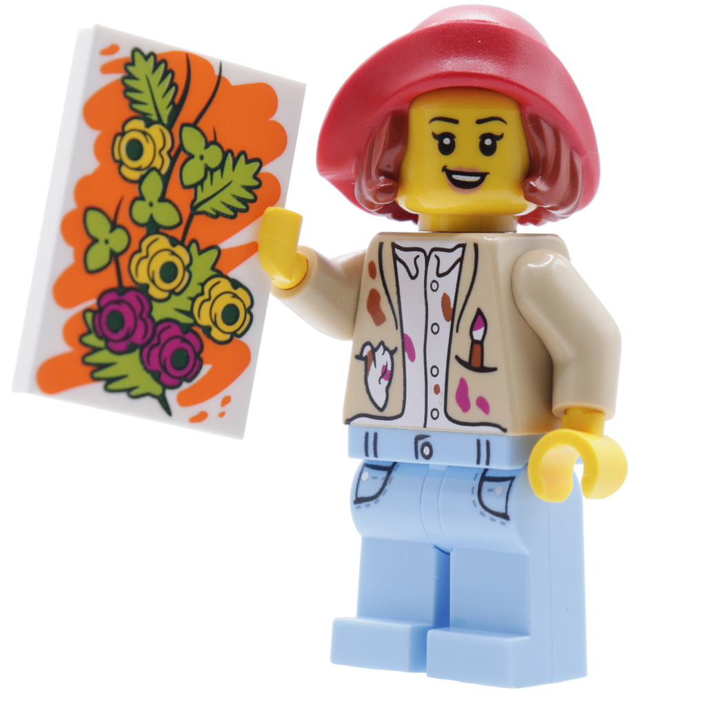 Minifigure Artistic Artist - Nhân Vật Họa Sĩ Sưu Tầm Chính Hãng LEGO #1675 - Hình ảnh chi tiết 2
