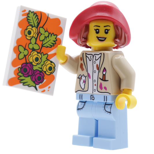 Minifigure Artistic Artist - Nhân Vật Họa Sĩ Sưu Tầm Chính Hãng LEGO #1675 - Hình ảnh chi tiết 2