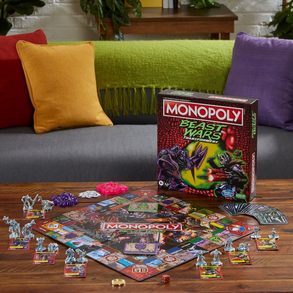 Monopoly: Transformers Beast Wars Edition - Trò chơi Board Game cho trẻ từ 8 tuổi trở lên