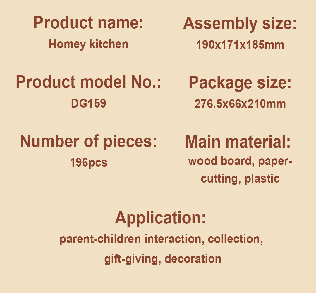 Rolife DIY Miniature House - Cozy Kitchen DG159 - Mô hình nhà gỗ tí hon DIY - Rolife DG159