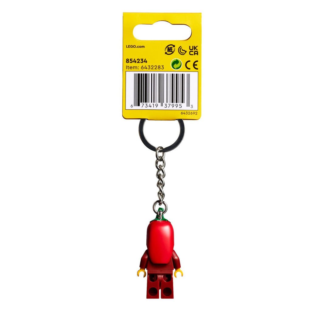 LEGO® Chili Girl Keyring - Móc Khóa Nhân Vật Cô Gái Ớt LEGO 854234 - Góc nhìn khác 3