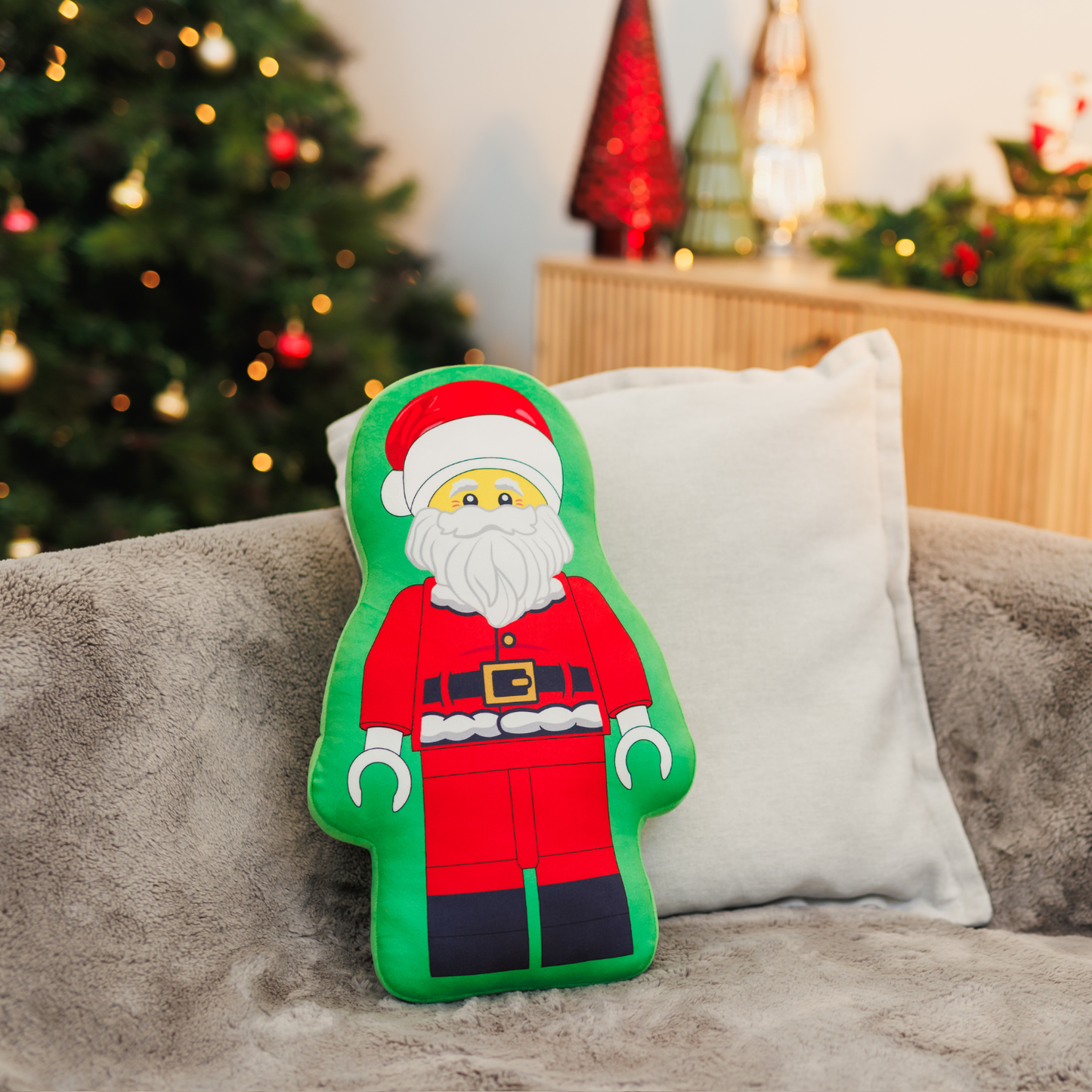 Santa Claus Cushion - Gối Ôm Trang Trí Giáng Sinh - LEGO