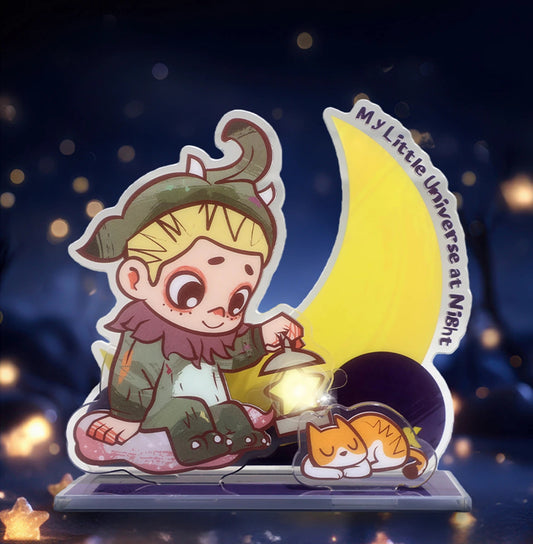 NOOK NIGHT SERIES ACRYLIC LIGHT-UP STANDEE - DREAM EATING TAPIR - Standee Acrylic Đèn LED Trang Trí - 52TOYS