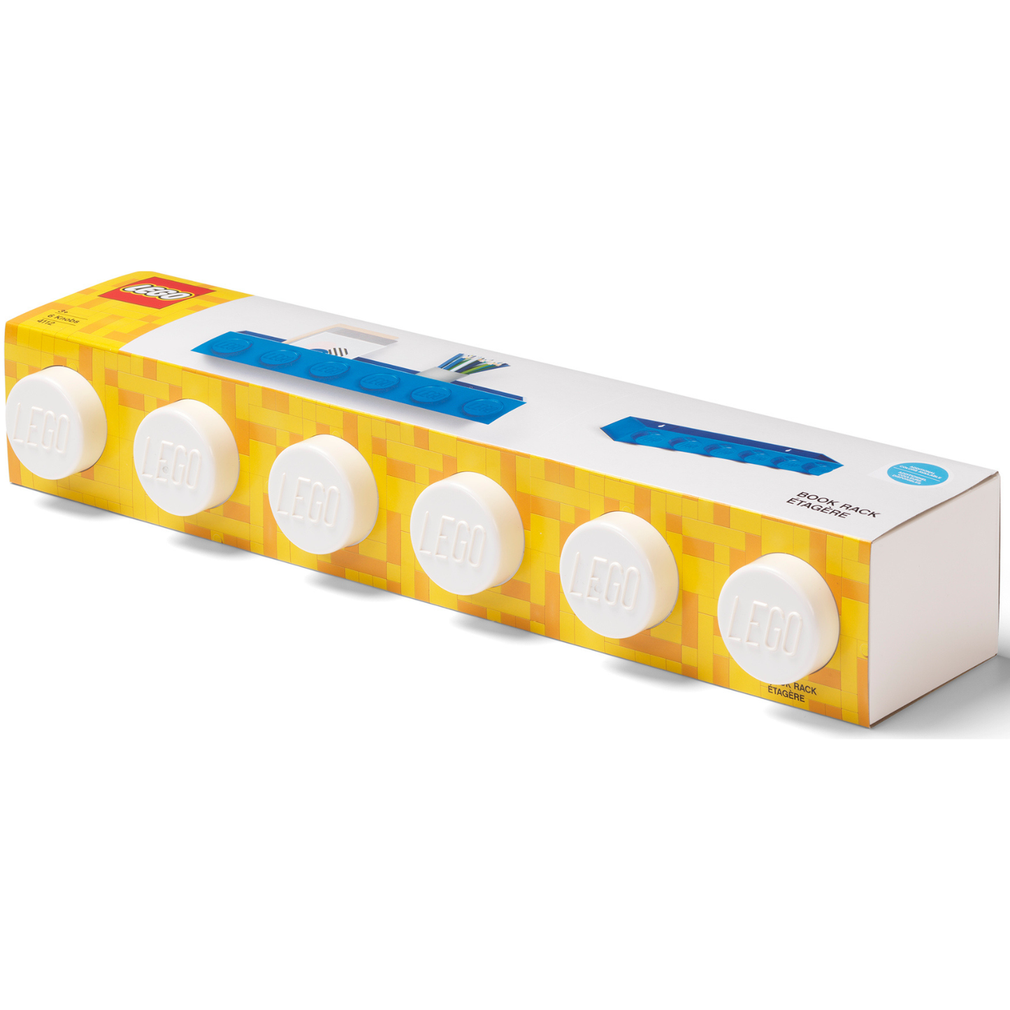 LEGO Book Rack - White - Kệ Sách Trang Trí Và Lưu Trữ LEGO - Hình ảnh sản phẩm