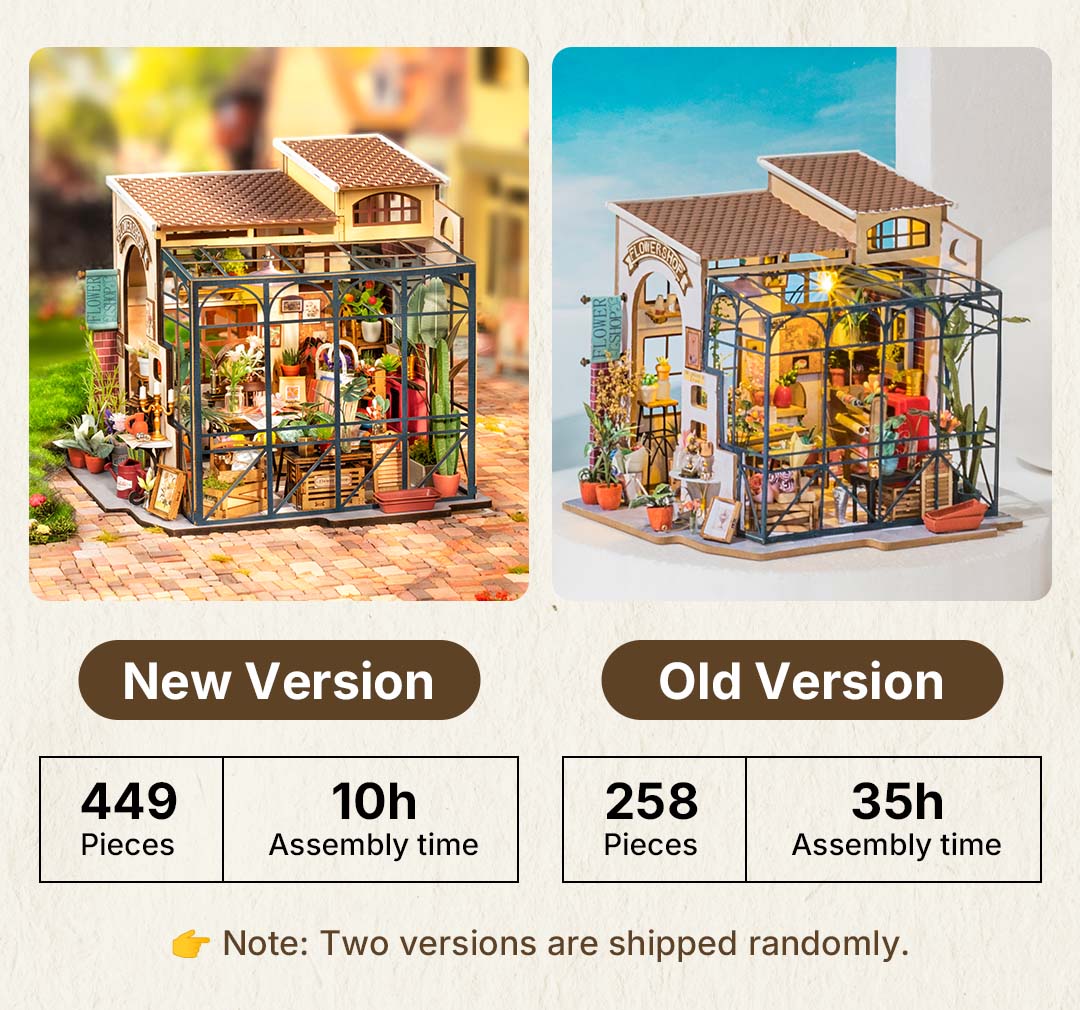 Rolife DIY Miniature Dollhouse - Emily's Flower Shop DG145 - Mô Hình Nhà Búp Bê Tự Làm - Rolife