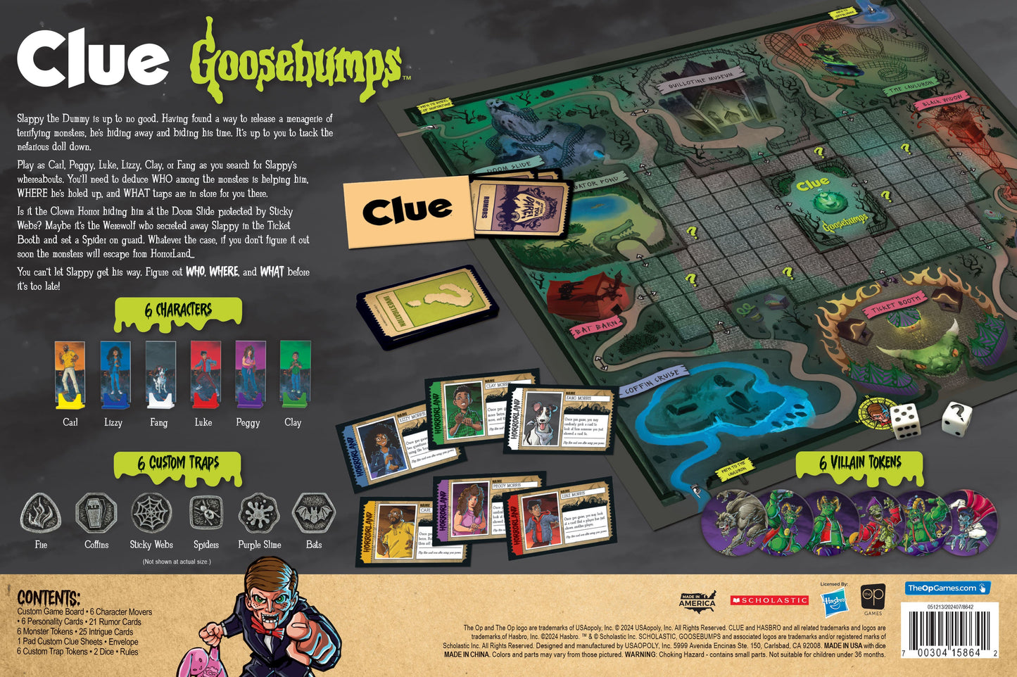 CLUE®: Goosebumps - Board Game Trinh Thám Kinh Dị - The Op Games