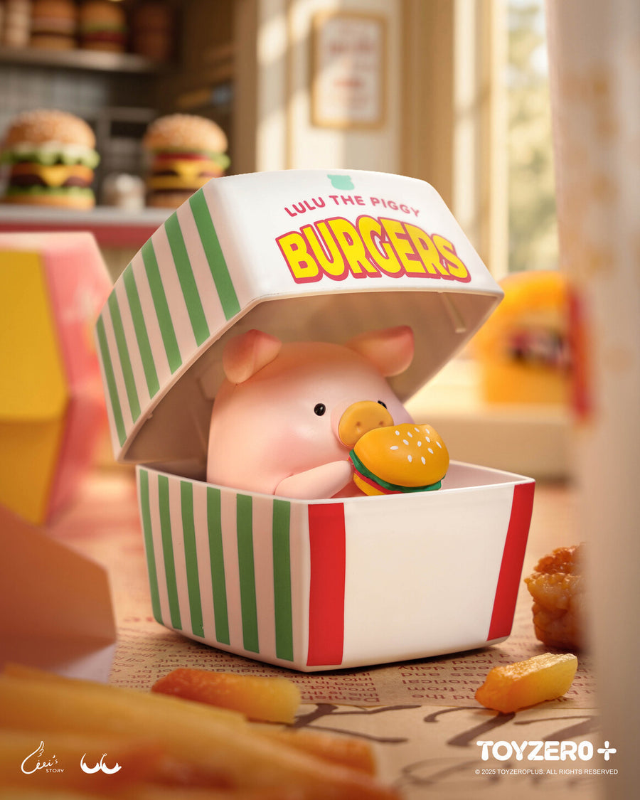 Lulu The Piggy - Hamburger Express Delivery Moveable Blind Box Series - Mô Hình Heo Lulu Giao Hamburger TOYZERO+ - Hình ảnh bổ sung 5