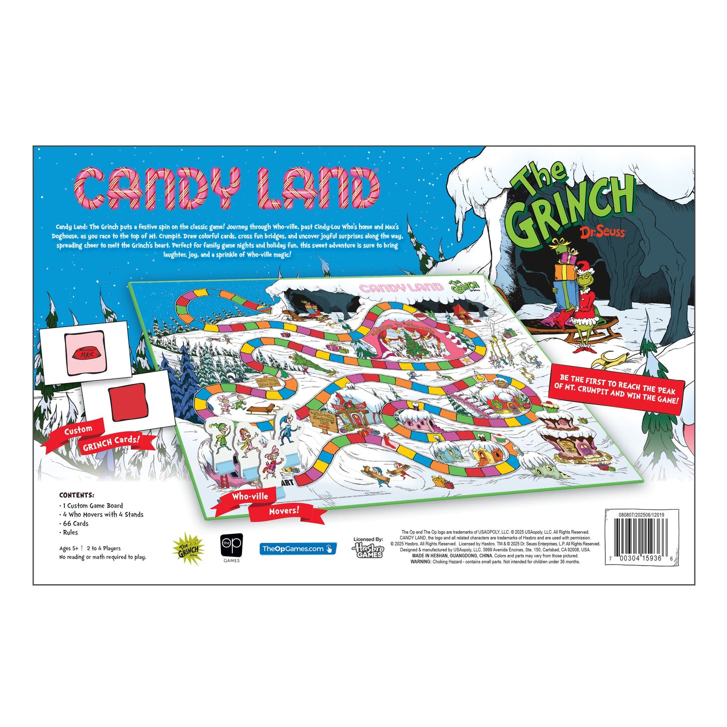 CANDY LAND®: Grinch - Trò chơi Board Game Gia đình - The Op Games