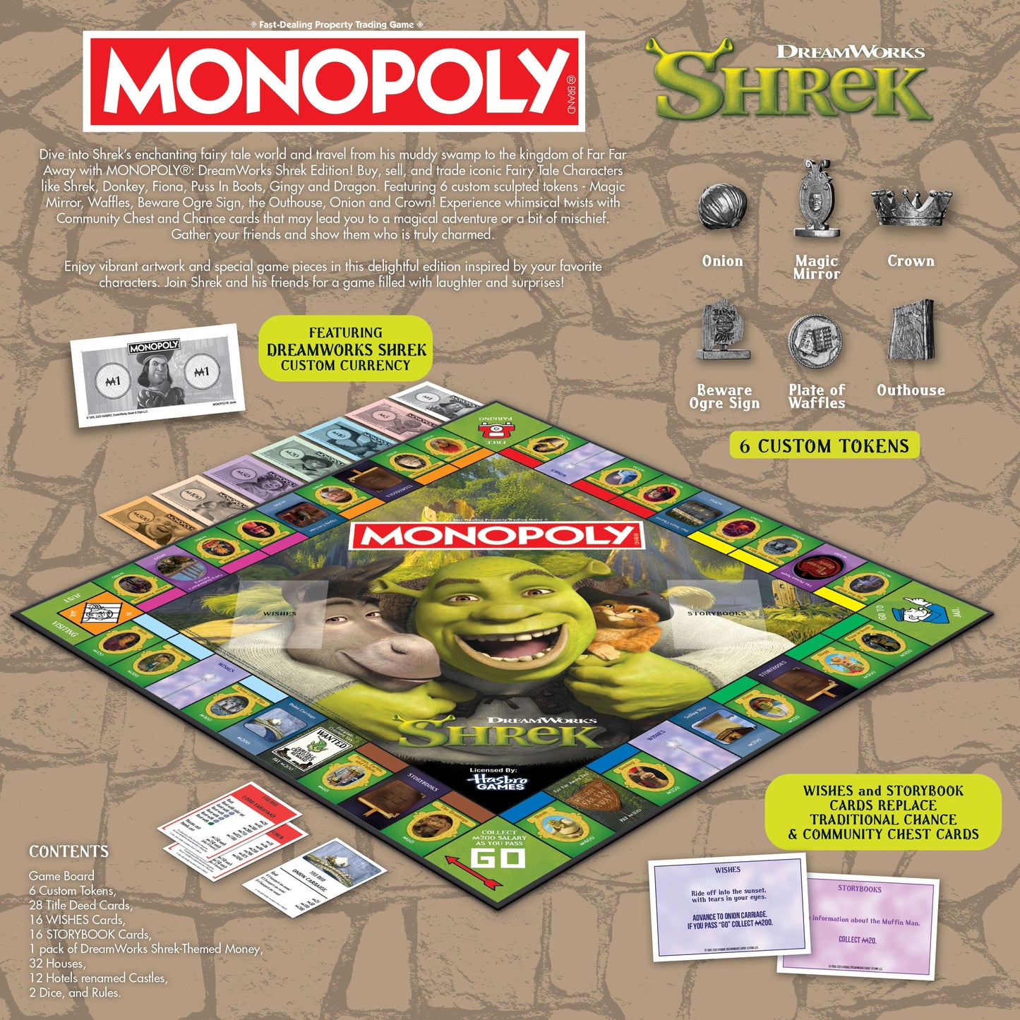 MONOPOLY®: Shrek - Trò chơi Cờ tỷ phú phiên bản Shrek - The Op Games The Op Games