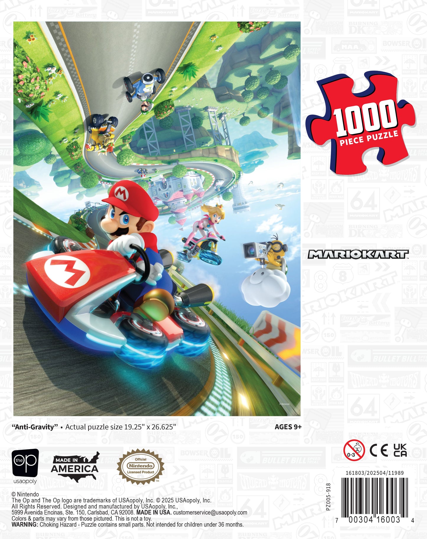 Mario Kart "Anti-Gravity" 1,000 Piece Puzzle - Đồ chơi xếp hình 1000 mảnh - The Op Games - Hình ảnh bổ sung 5
