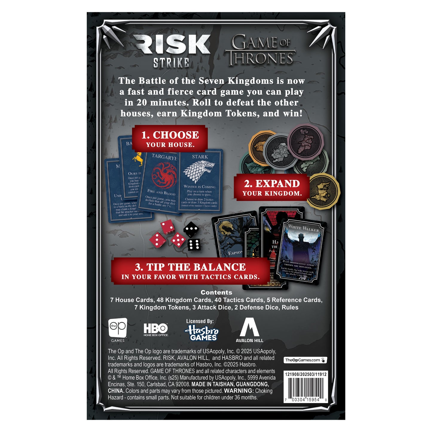 RISK® STRIKE: Game of Thrones™ - Trò chơi Board Game Chiến thuật - The Op Games