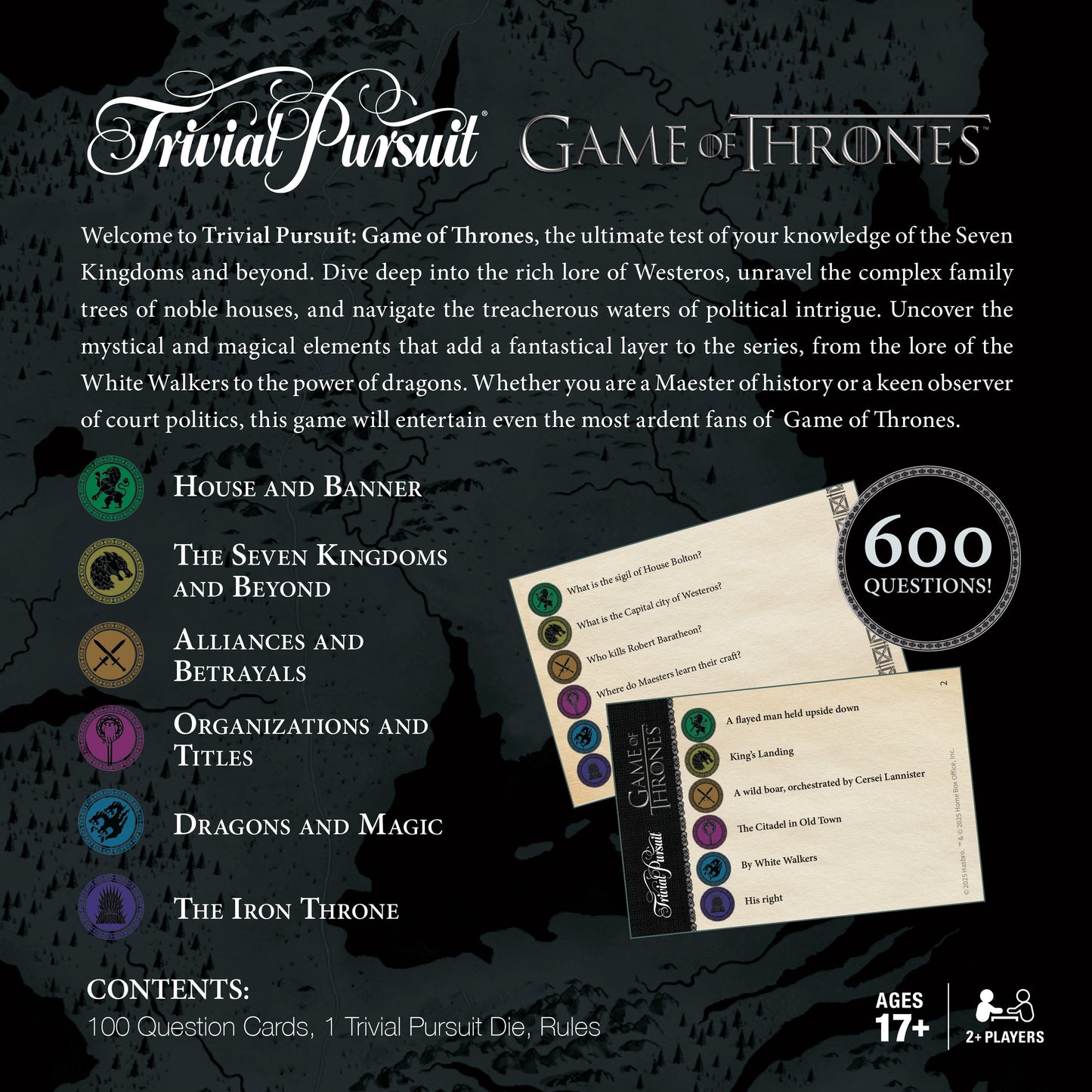 TRIVIAL PURSUIT®: Game of Thrones - Trò chơi đố vui Board game - The Op Games