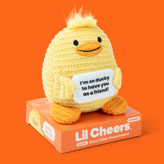 Lil Cheers Duck – Thú Nhồi Bông Crochet Tích Cực Relatable