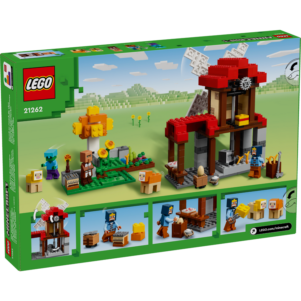 LEGO® Minecraft® The Windmill Farm - Trang Trại Cối Xay Gió (21262) - LEGO LEGO - ảnh 4 - LEGO Minecraft