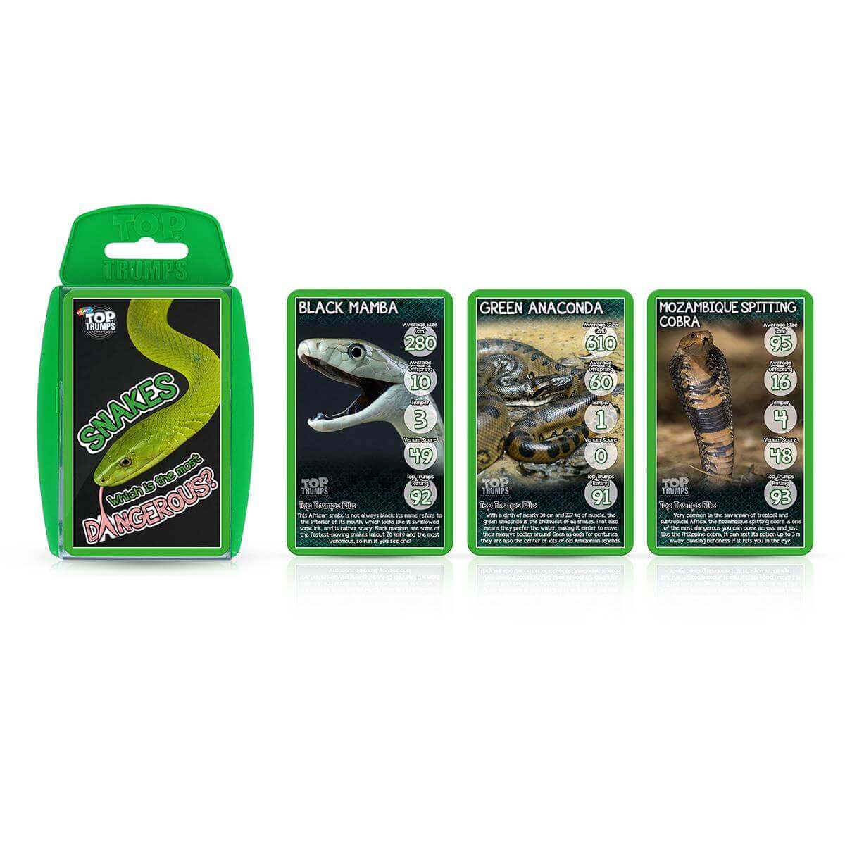 Snakes Top Trumps Card Game Trò chơi thẻ bài giáo dục loài rắn Winning Moves UK - Hình ảnh bổ sung 5