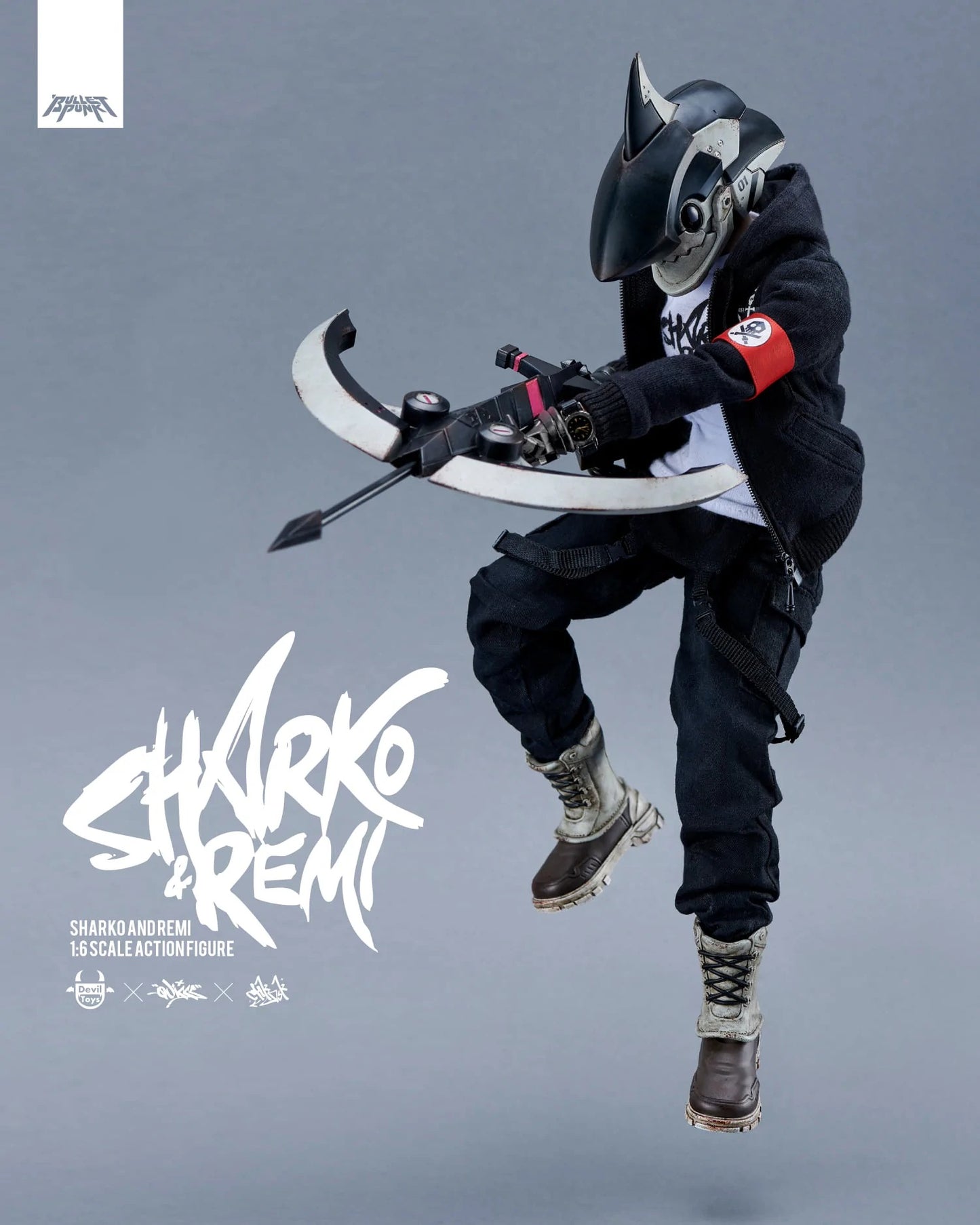 Sharko & Remi 1/6 Action Figure (Fortress Black Edition) - Mô hình hành động cao cấp Devil Toys x Chk Dsk x Quiccs