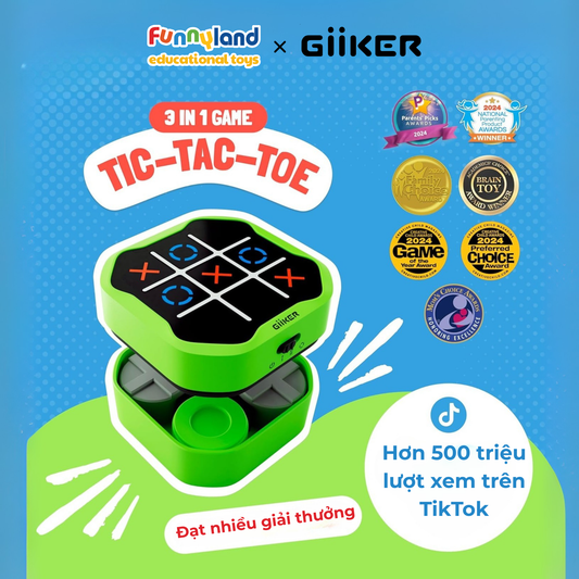 Đồ chơi thông minh Giiker Tic-Tac-Toe Bolt Green