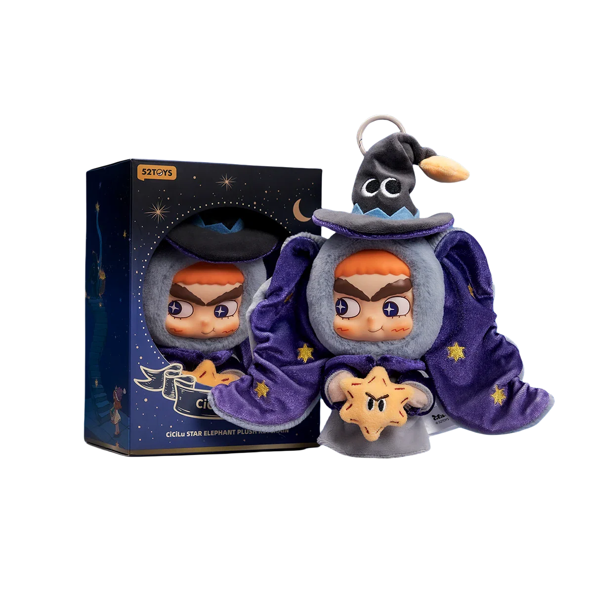 CICILU STAR ELEPHANT PLUSH KEYCHAIN