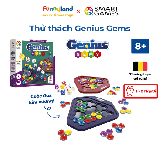 Đồ chơi trí tuệ Smartgames thử thách Genius Gems
