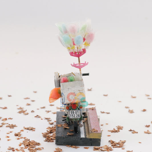 Xe Kẹo Bông Gòn - Nam Châm Hít Tủ Lạnh