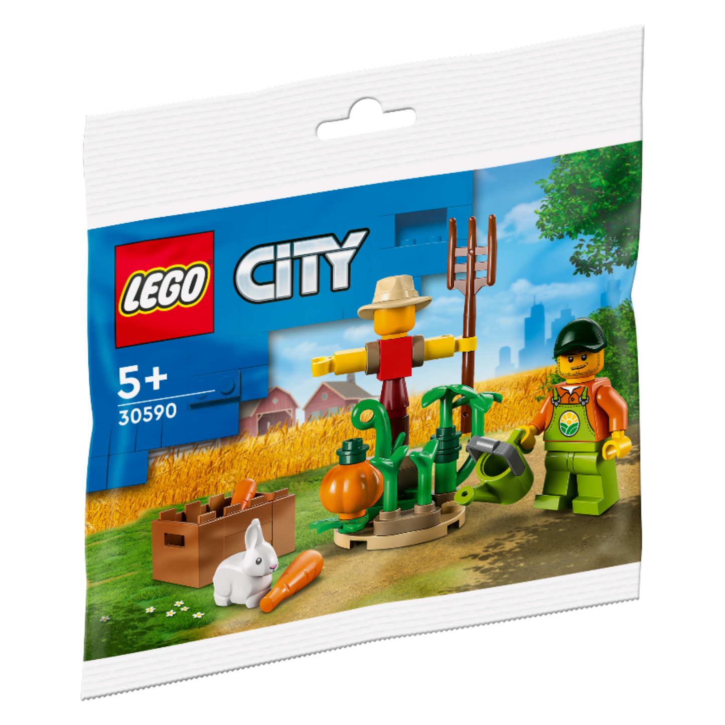 LEGO® City Farm Garden & Scarecrow - Đồ chơi lắp ráp Nông trại & Bù nhìn - LEGO 30590 - Hình ảnh chi tiết 2