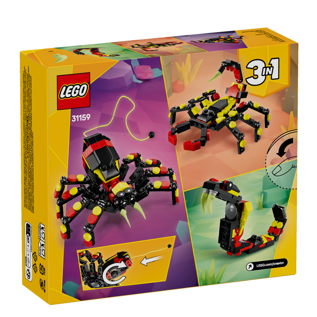 LEGO® Creator 3-in-1 Wild Animal: Surprising Spider - Đồ chơi lắp ráp Nhện Bất Ngờ 3 trong 1 - LEGO 31159