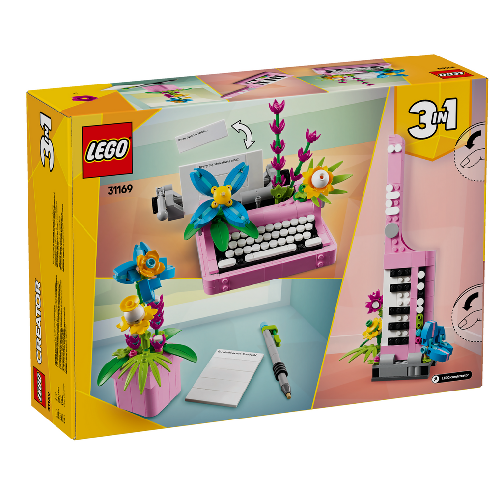 LEGO® Creator 3-in-1 Typewriter with Flowers - Đồ chơi lắp ráp Máy đánh chữ và Hoa - LEGO 31169 LEGO - ảnh 2 - LEGO Sets