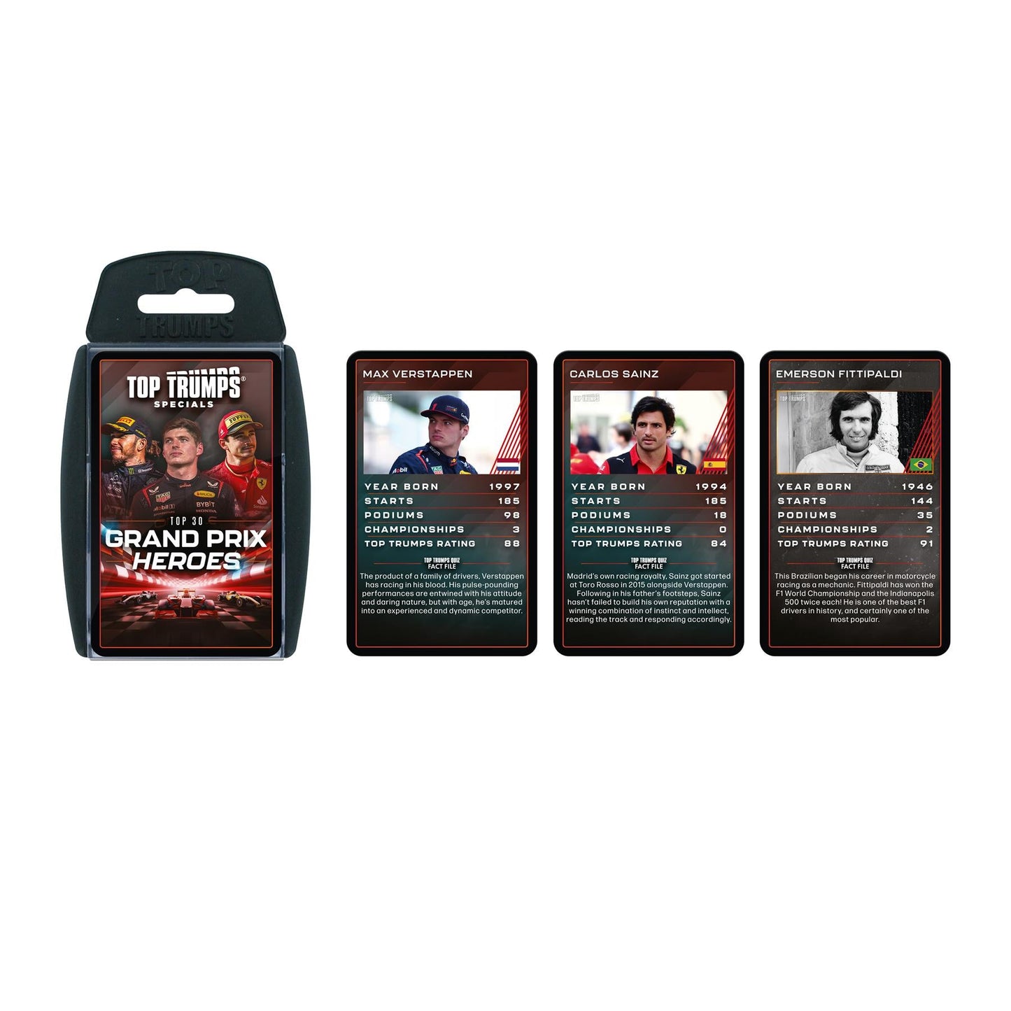 Grand Prix Heroes Top Trumps Card Game - Trò chơi thẻ bài đua xe F1 - Winning Moves - Hình ảnh bổ sung 5