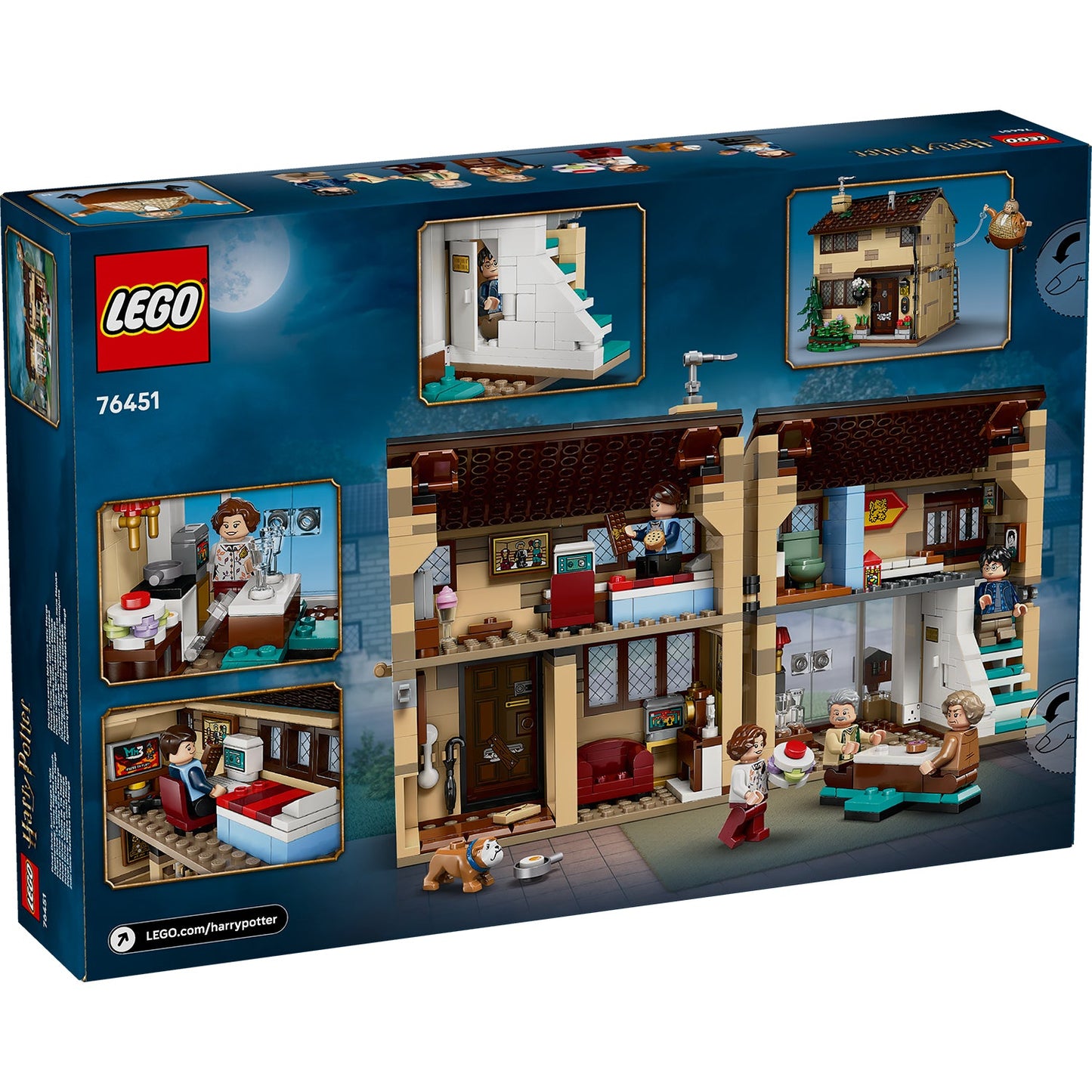 LEGO® Harry Potter™ Privet Drive: Aunt Marge's Visit - Bộ Lắp Ráp Nhà Dursley - LEGO 76451 LEGO - ảnh 4 - Building Sets