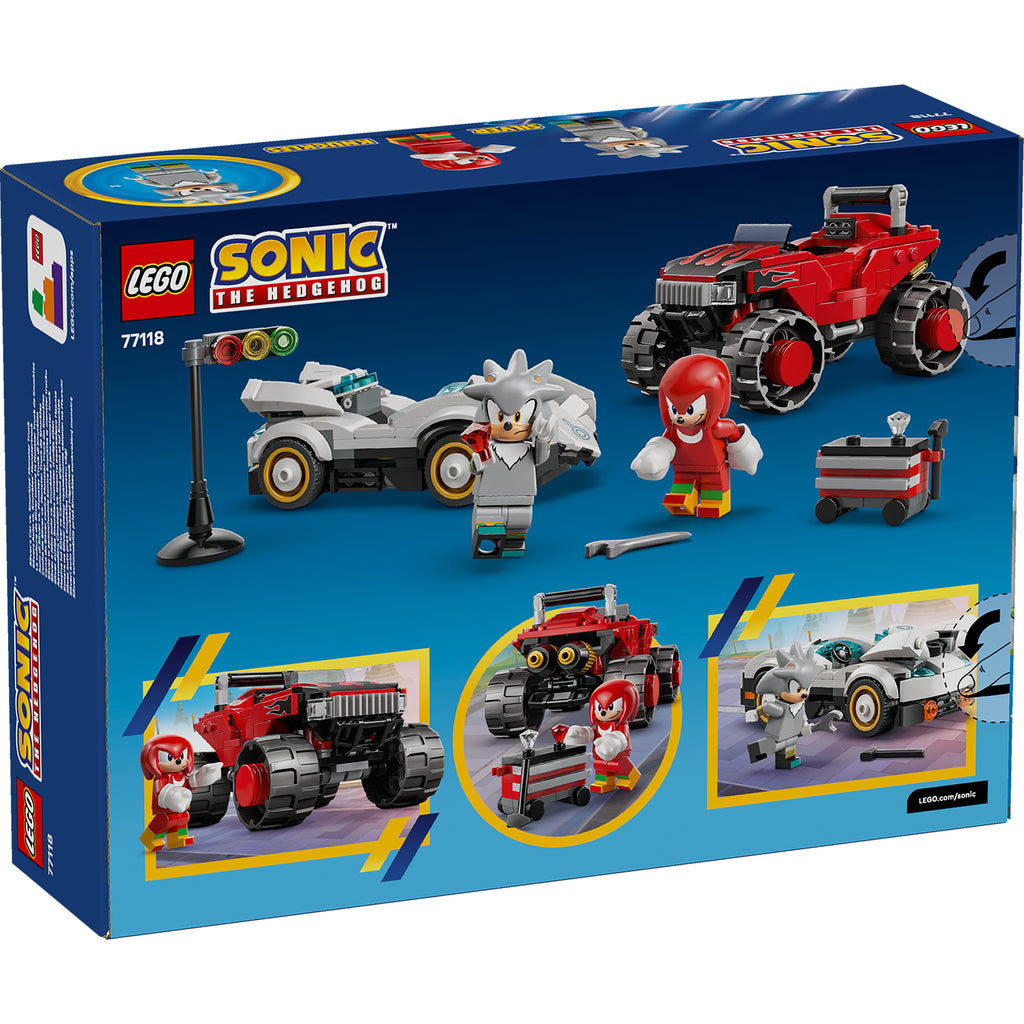 LEGO® Sonic the Hedgehog™ Silver’s Car vs. Knuckles’ Monster Truck - Đồ Chơi Lắp Ráp Xe Đua Siêu Tốc LEGO 77118 LEGO - ảnh 5