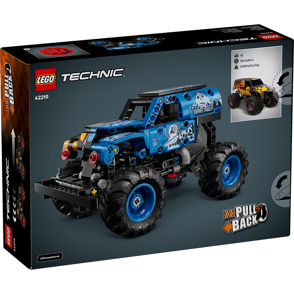LEGO® Technic Monster Jam™ Grave Digger™ Fire and Ice - Xe Tải Monster Truck Lắp Ráp - Chính Hãng LEGO 42219