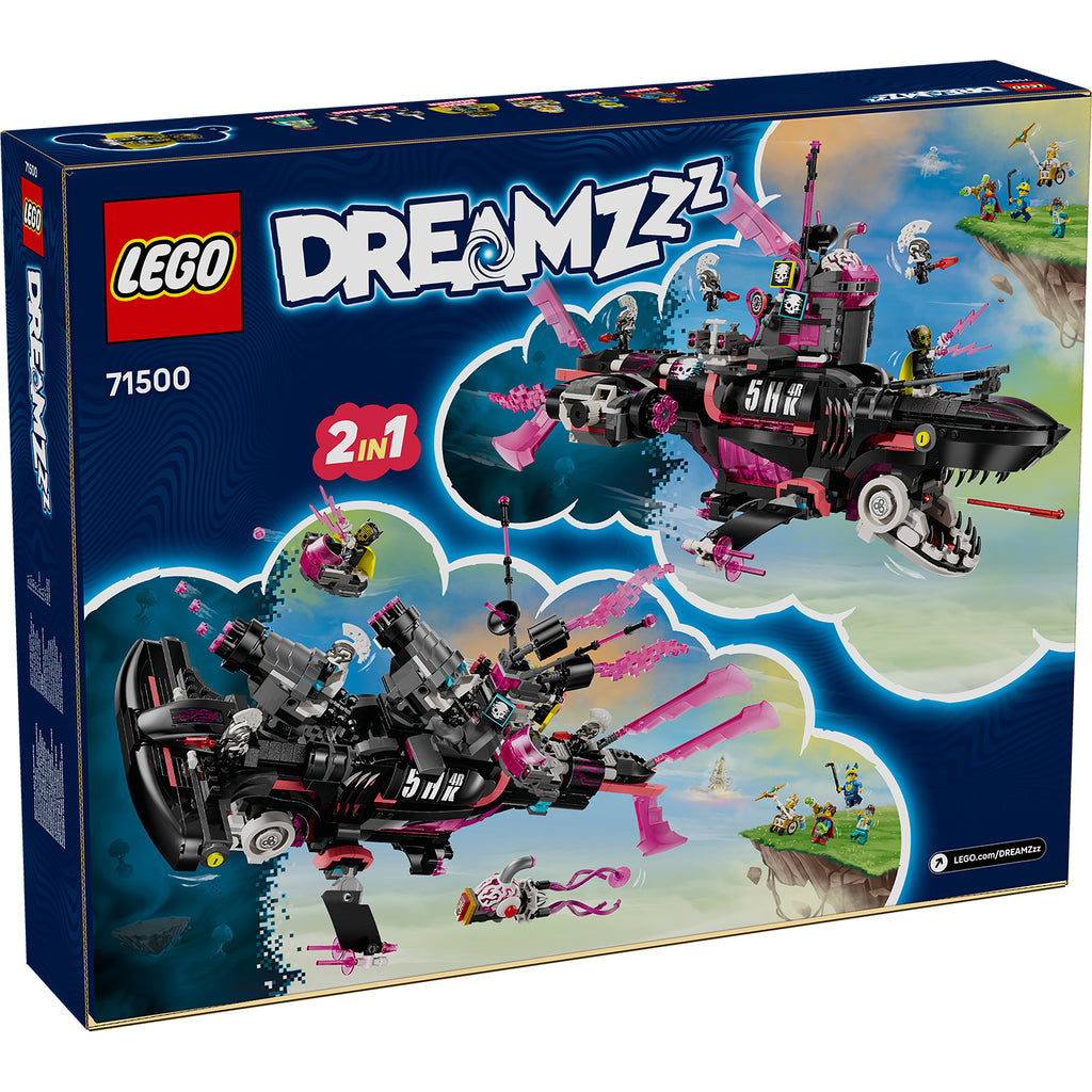 LEGO® DREAMZzz™ Nightmare Shark Submarine - Bộ Lắp Ráp Tàu Ngầm Cá Mập 2 Trong 1 (71500) LEGO - ảnh 2 - Lego Sets