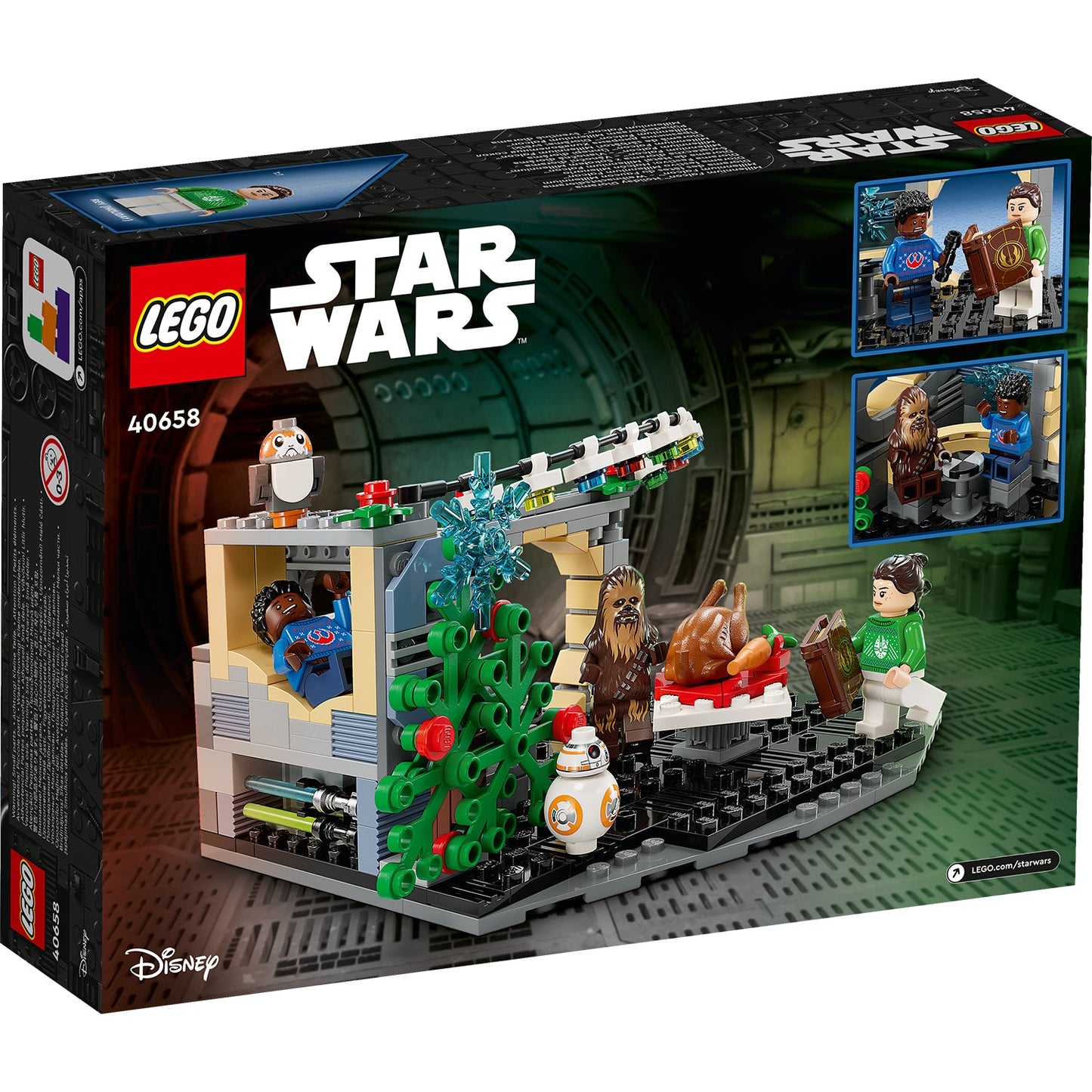 LEGO® Star Wars™ Millennium Falcon™ Holiday Diorama - Mô Hình Lễ Hội Giáng Sinh - LEGO 40658 - Góc nhìn khác 3