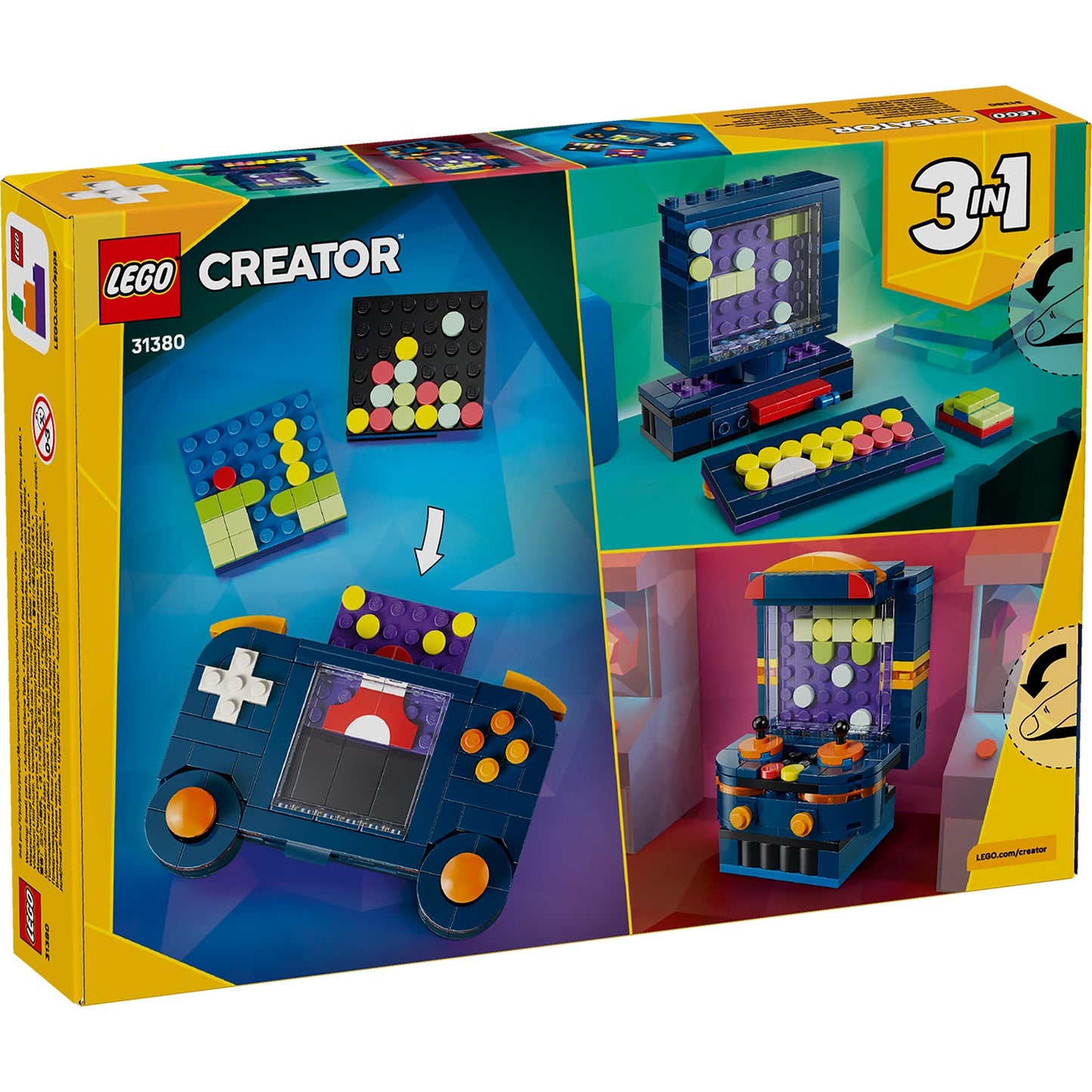 LEGO® Creator 3-in-1 Retro Gaming Console - Bộ Lắp Ráp Máy Chơi Game Cổ Điển LEGO 31380 LEGO - ảnh 5 - Building Set