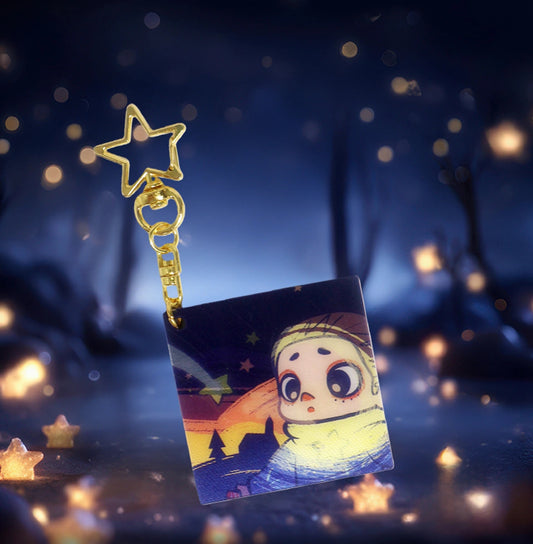 NOOK NIGHT SERIES LENTICULAR KEYCHAIN - FIREWORKS AND METEORS - Móc khóa hiệu ứng 3D - 52TOYS