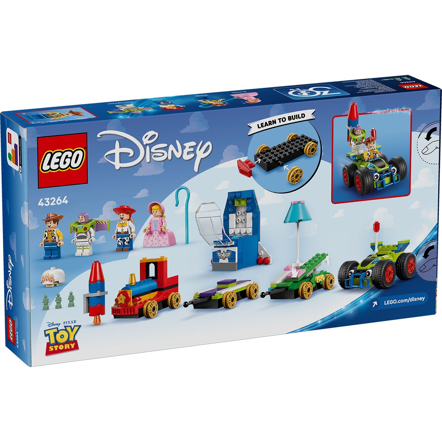 LEGO® Disney™ & Pixar's Toy Story Celebration Train & RC Car - Đồ Chơi Lắp Ráp Đoàn Tàu Kỷ Niệm (43264)